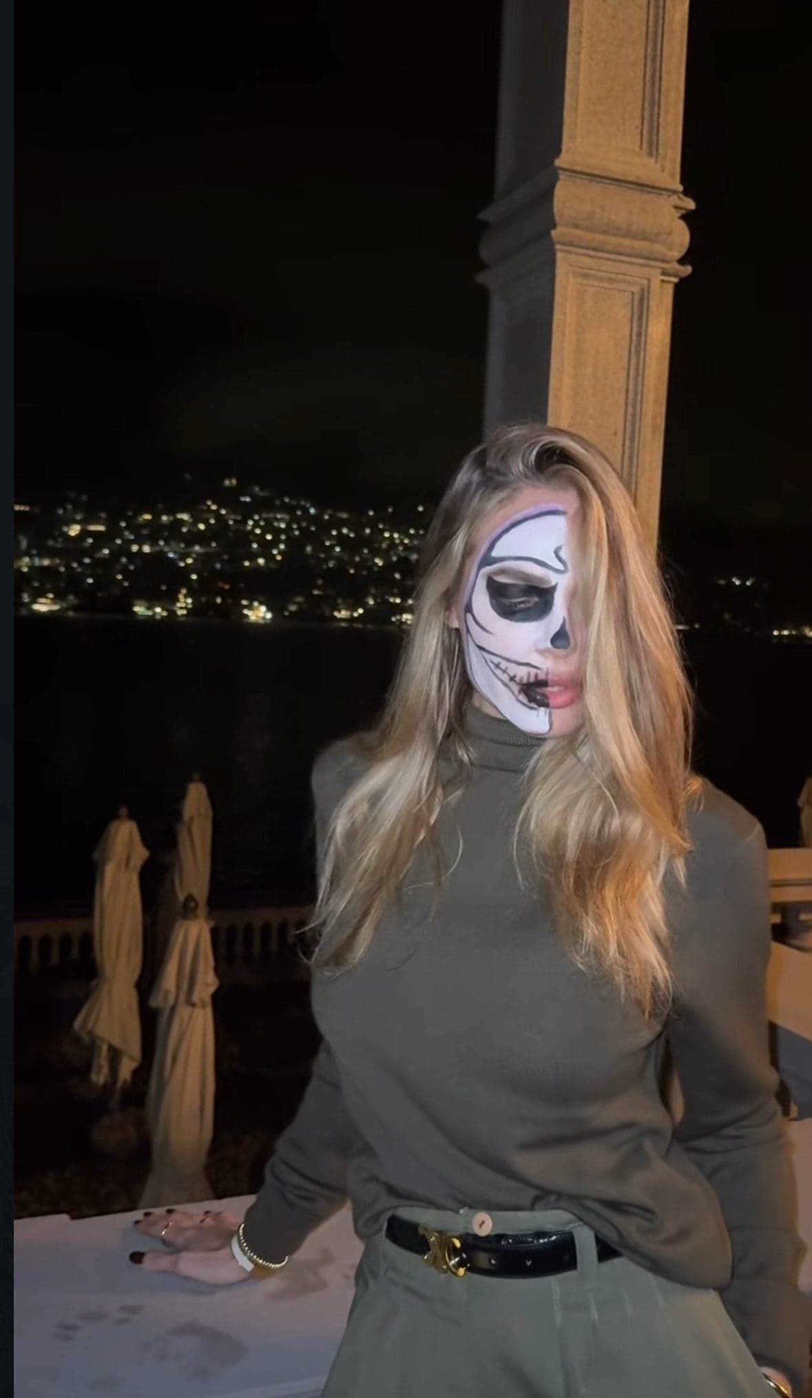 Il trucco di Ilary Blasi per Halloween 2025