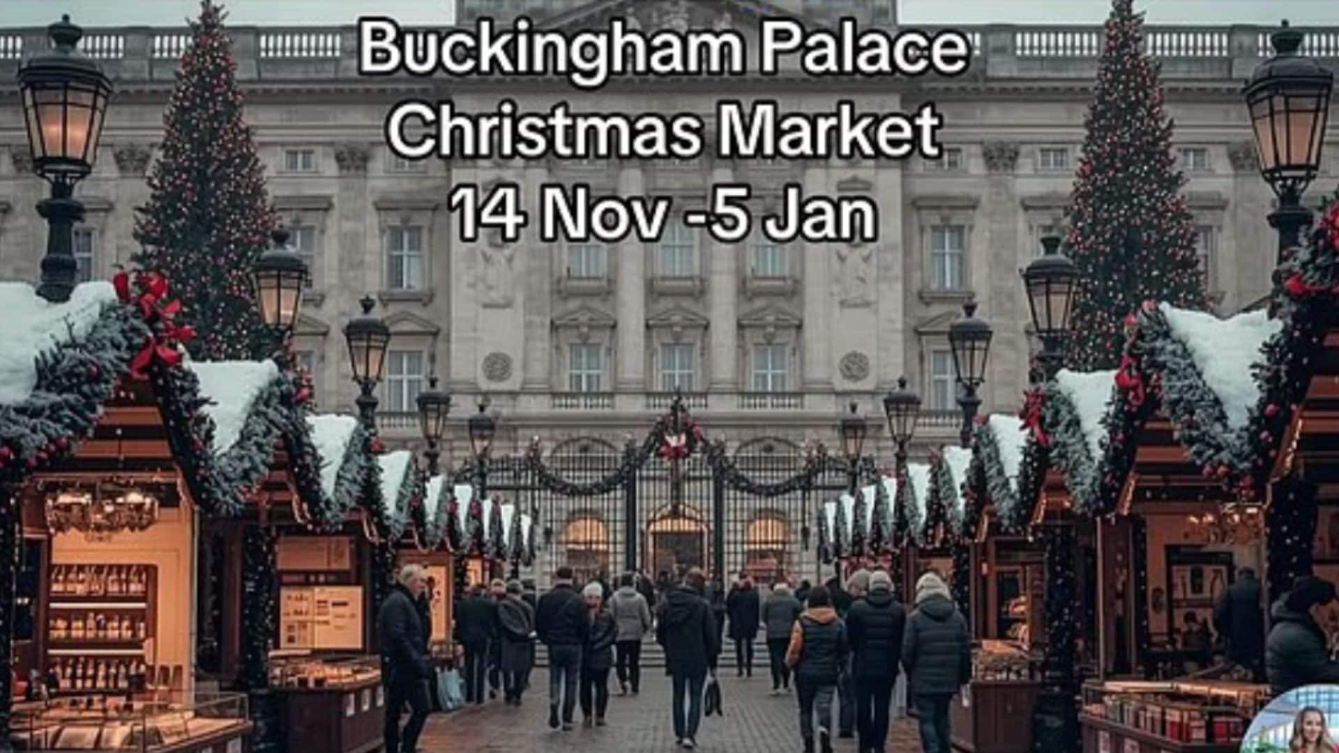 Il mercatino di Natale a Buckingham Palace diventa virale (ma in realtà non è mai esistito)
