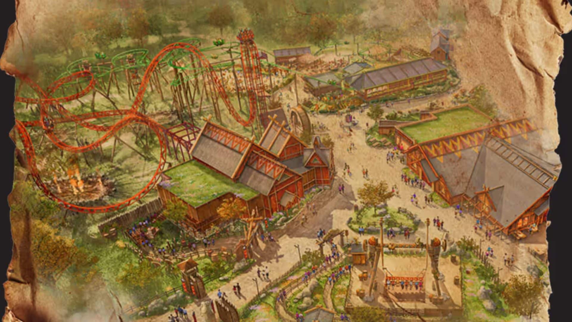 Qual è il parco divertimenti che aprirà un'area a tema vichinghi