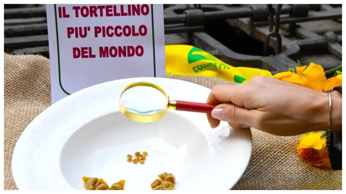 Il tortellino più piccolo del mondo
