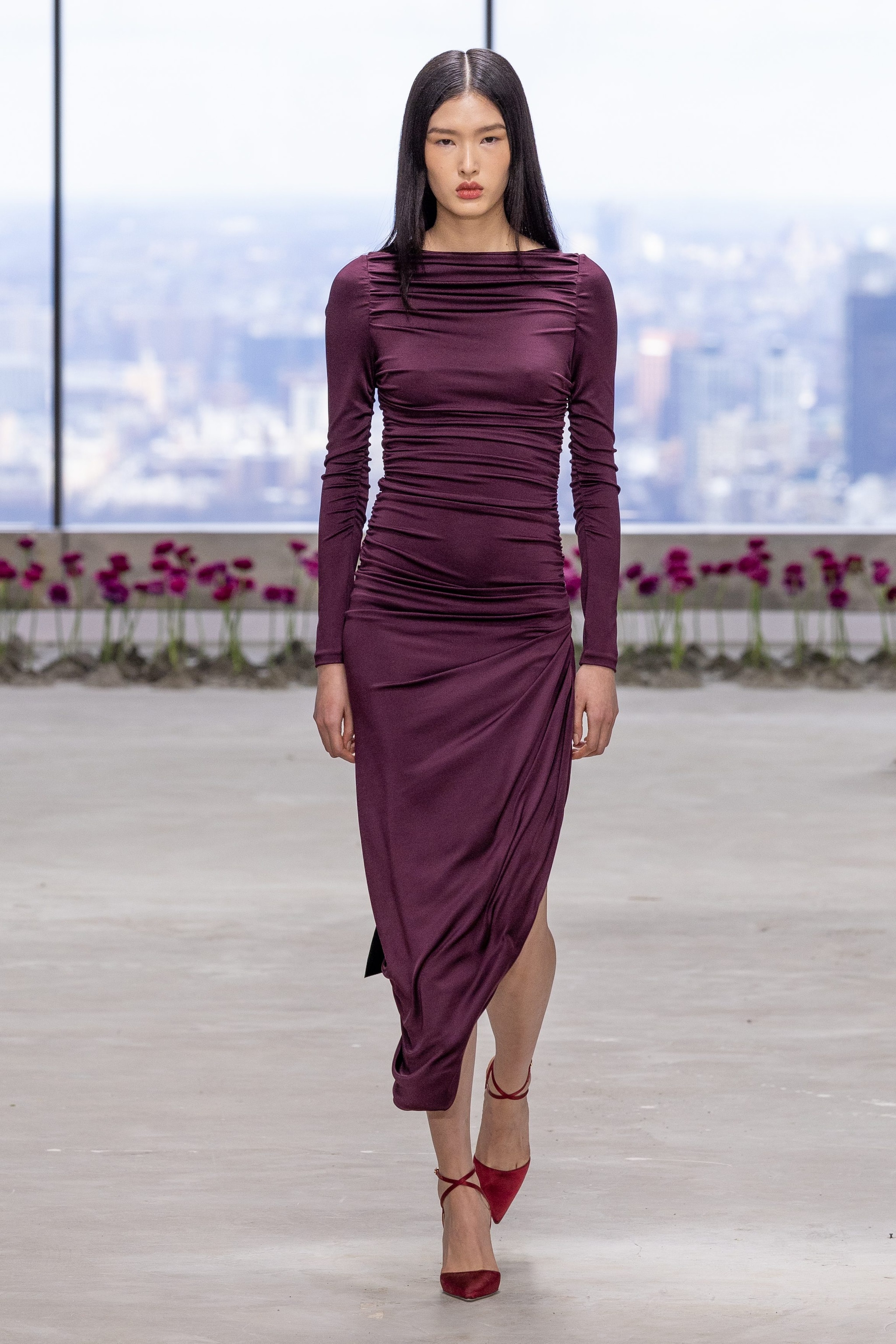 Tubino drappeggiato Carolina Herrera