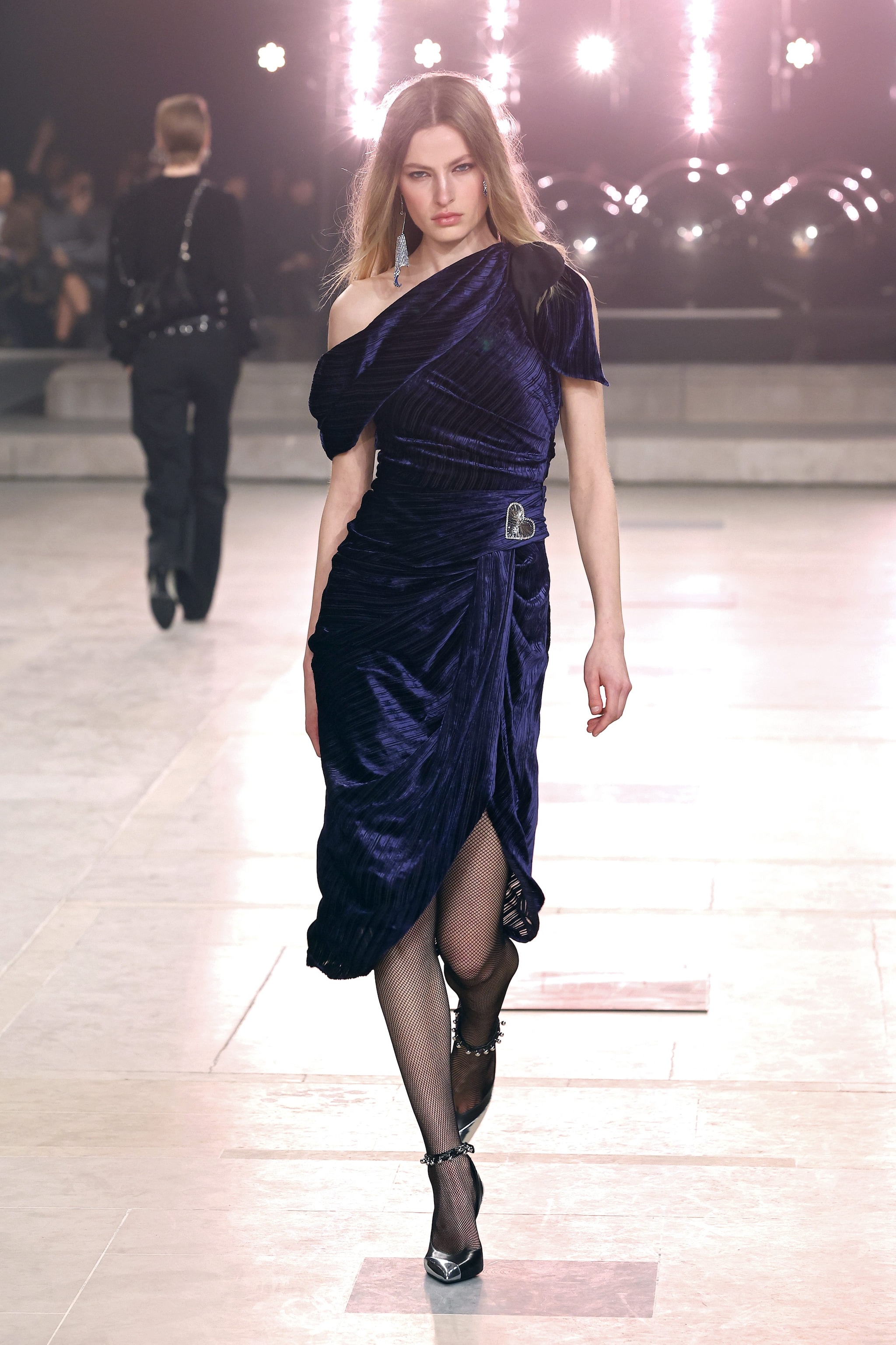 Abito in velluto drappeggiato Isabel Marant