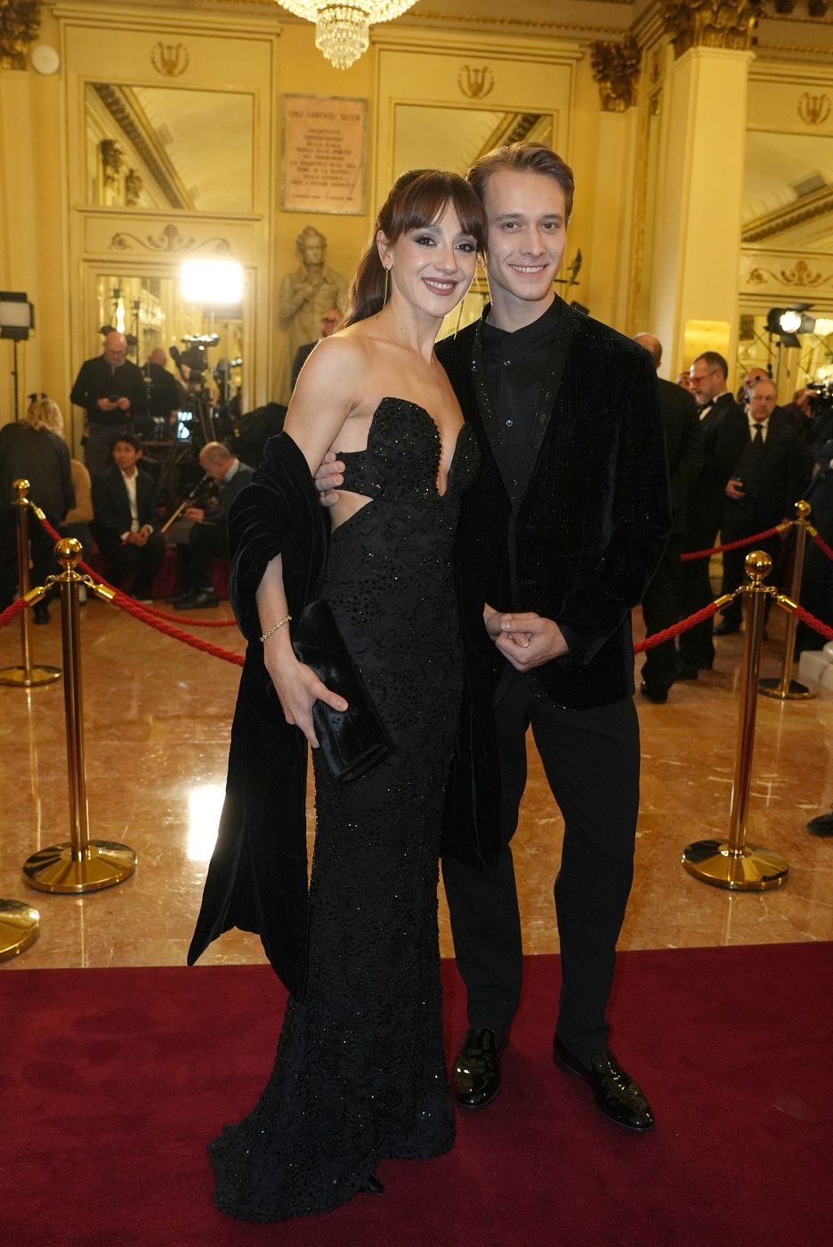 Nicoletta Manni e Timofej Andrijashenko in Giorgio Armani
