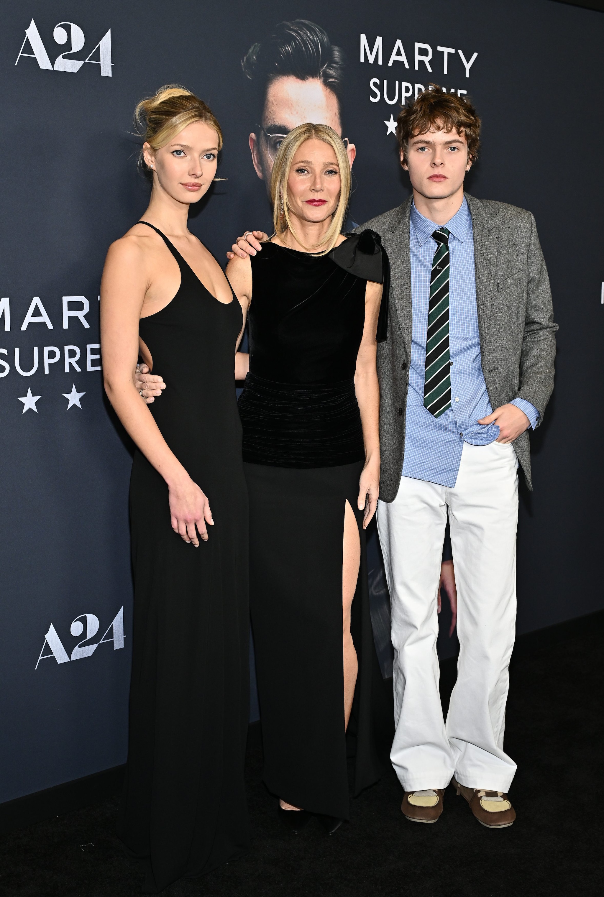 Gwyneth Paltrow con i figli Apple Martin e Moses Martin