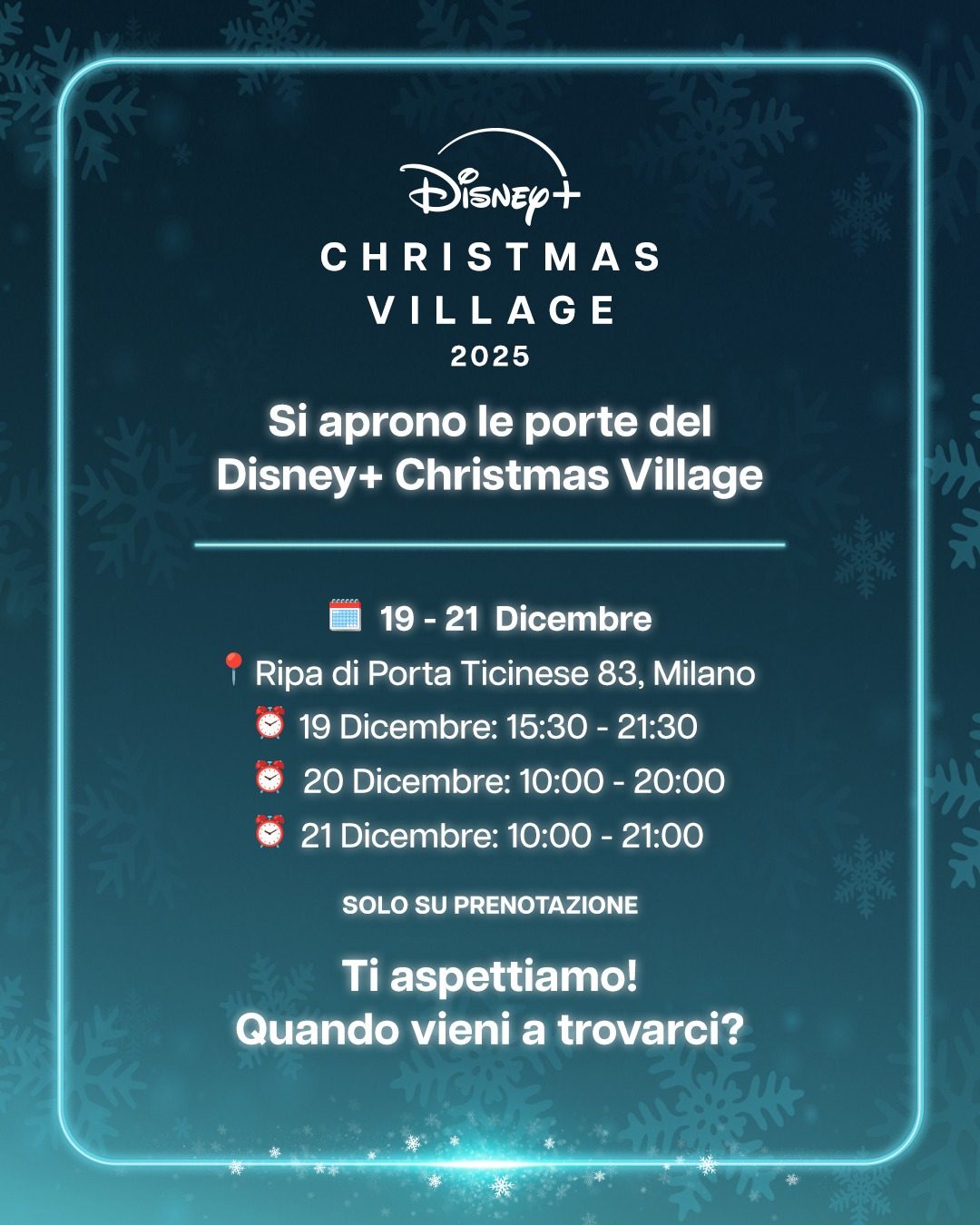 Disney+ Christmas Village