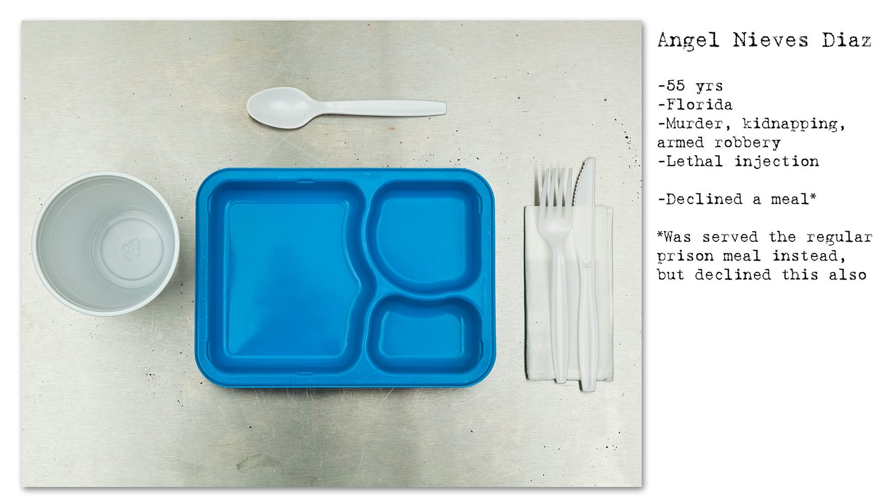 No Seconds, uno dei last meal dei condannati a morte che ha rifiutato di mangiare