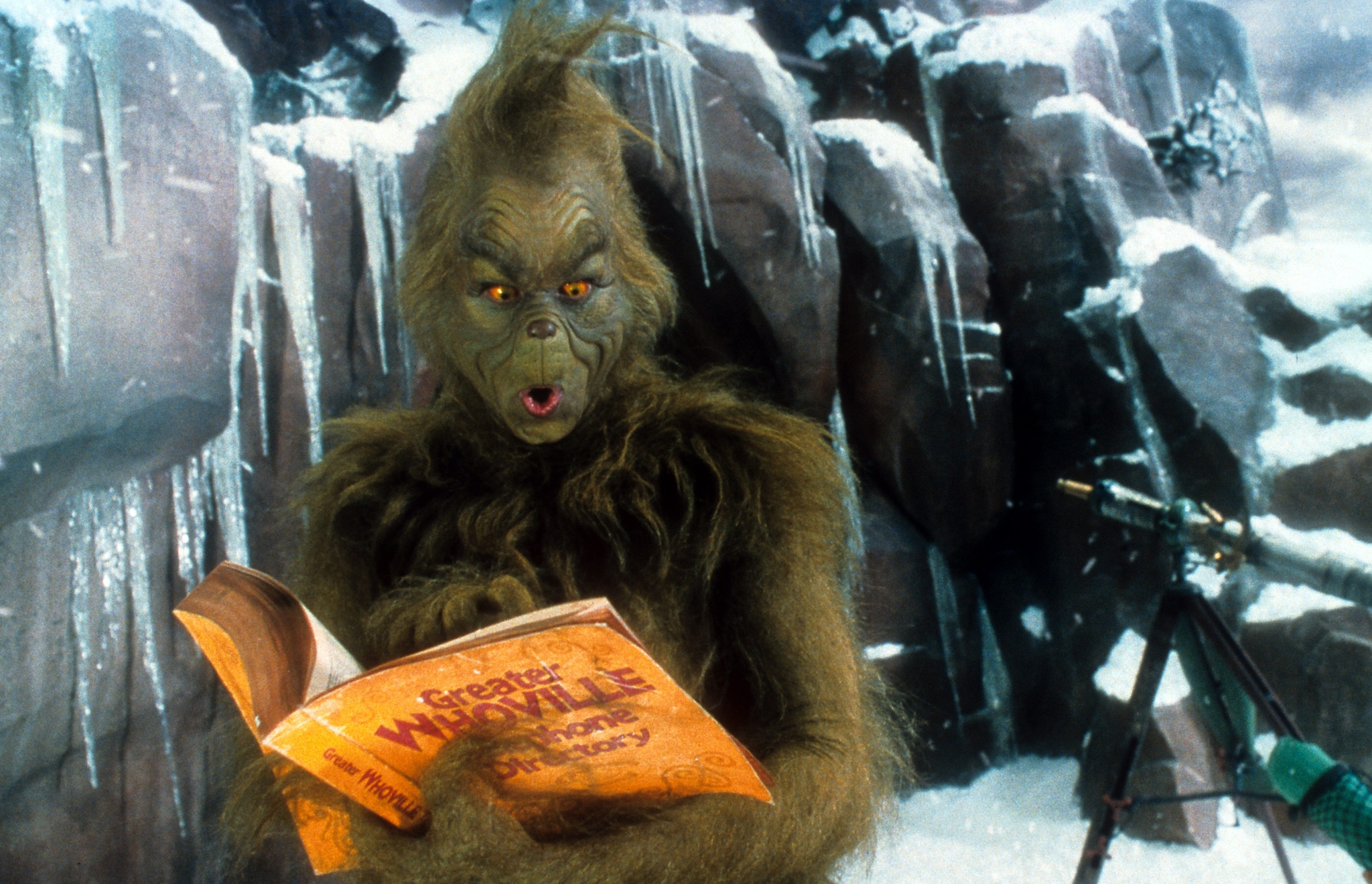 Jim Carrey nel film Il Grinch, 2000
