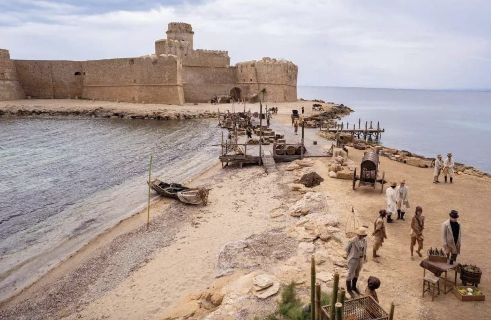 Le riprese di Sandokan in Calabria, Le Castella