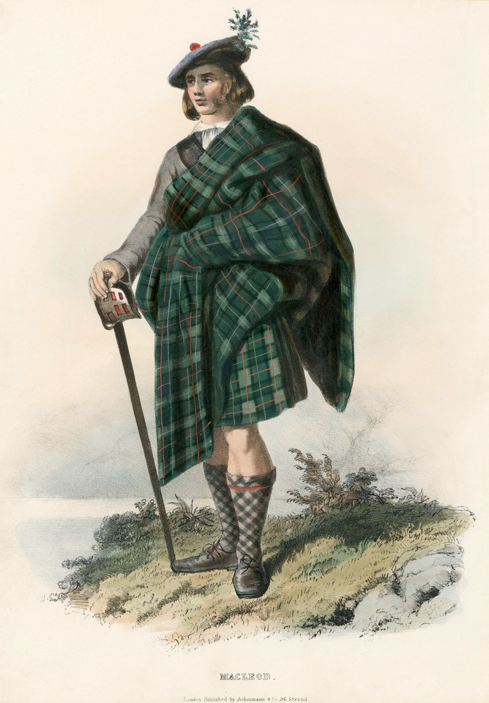 Un membro del clan Macleod delle Highlands scozzesi