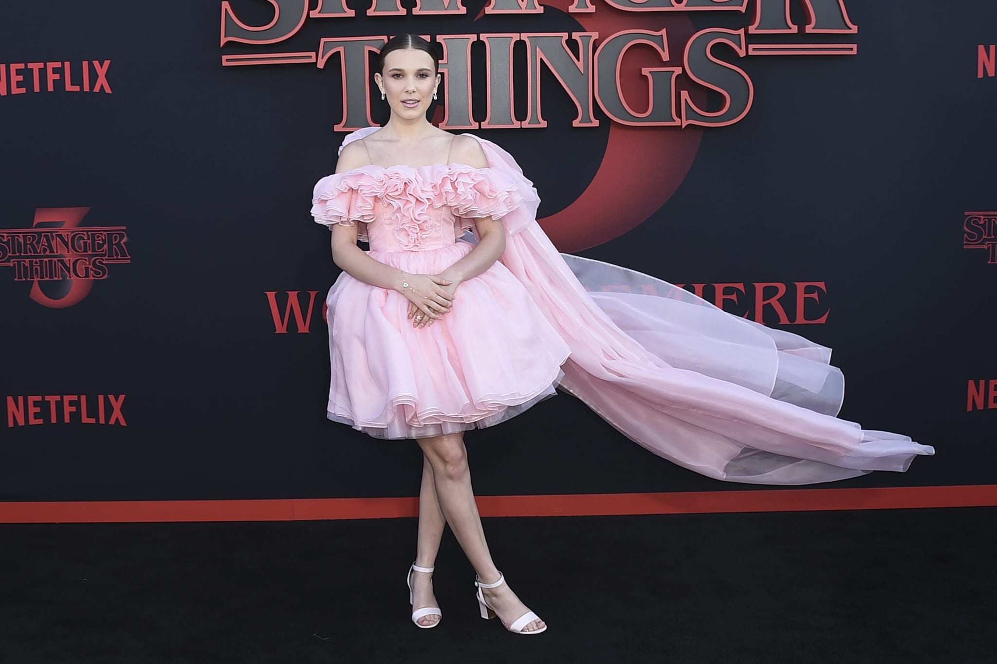 Millie Bobby Brown alla premiere della terza stagione di Stranger Things a Santa Monica (California), giugno 2019