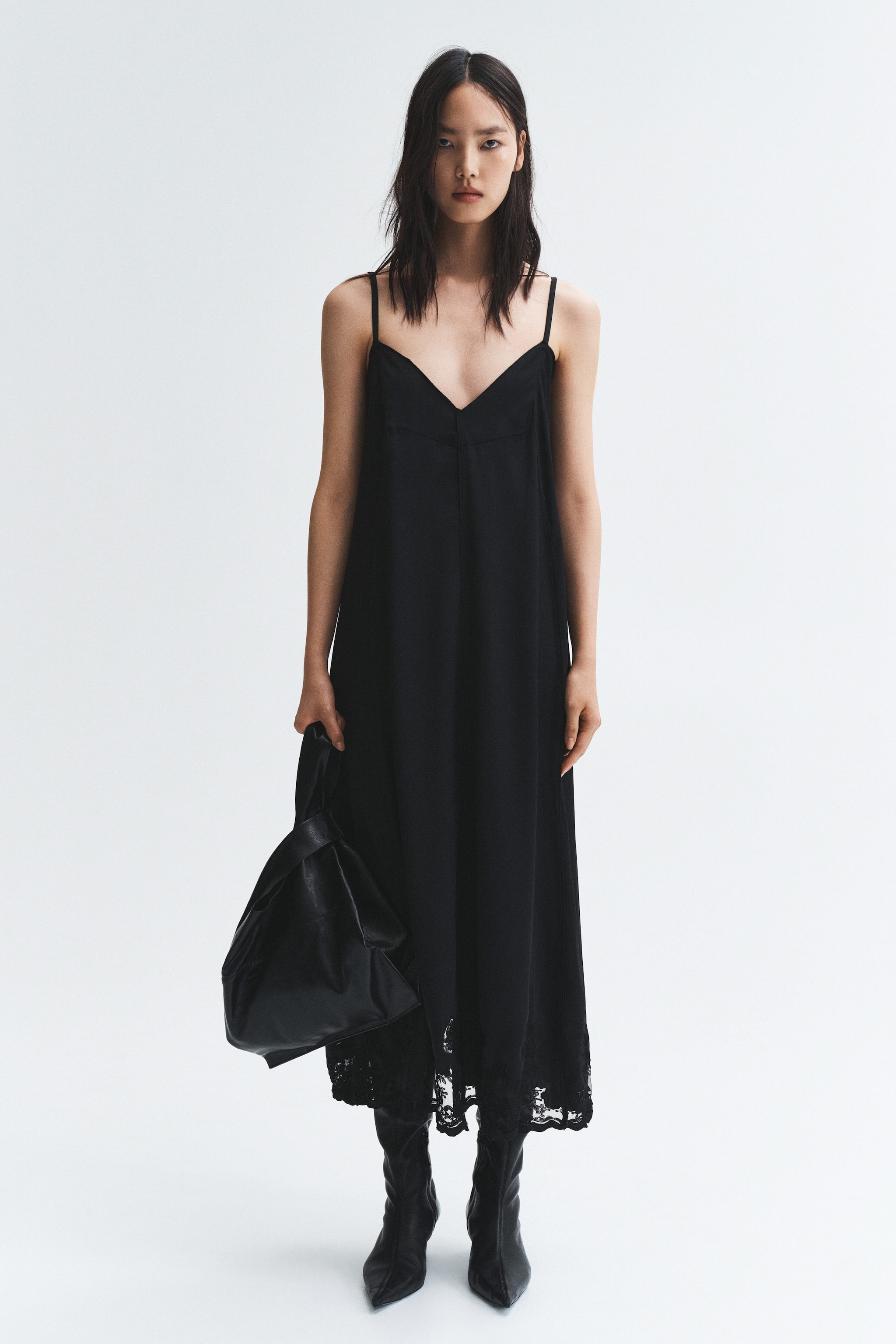 Stivali con abito midi H&M