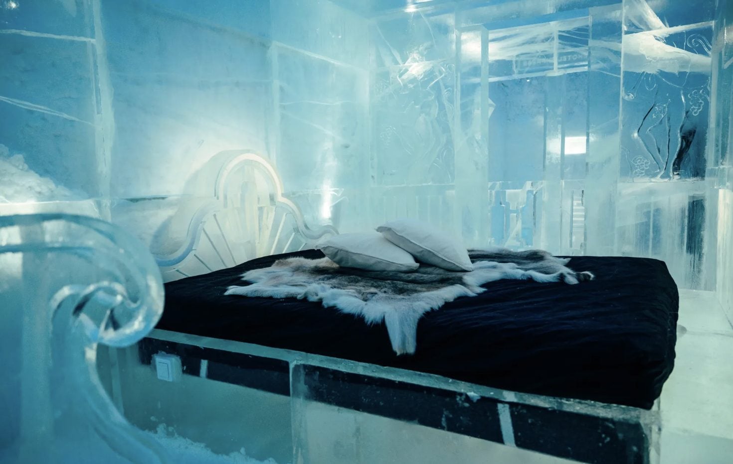 Una delle suite dell’Icehotel