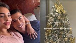 L'albero di Natale "prezioso" di Cristiano Ronaldo e Georgina Rodriguez