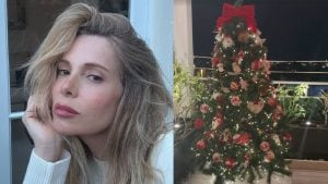 L'albero di Natale di Alessia Marcuzzi col maxi fiocco