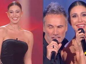 Belén Rodriguez torna in tv per la Cena di Natale: cosa ha indossato per l’evento con Antonella Clerici