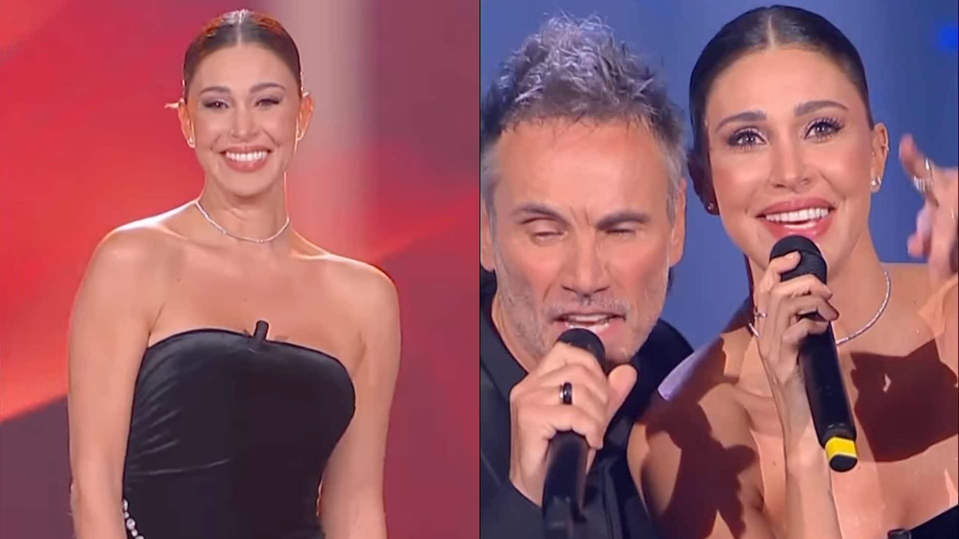 Belén Rodriguez torna in tv per la Cena di Natale: cosa ha indossato per l'evento con Antonella Clerici