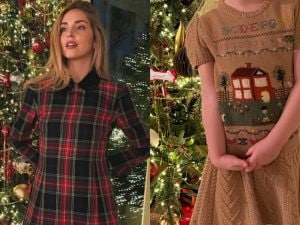 Vittoria Ferragni sui social a Natale: è adorabile con abito in maglia e stivali-coniglietto