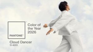 Il Cloud Dancer è il colore dell'anno 2026 secondo Pantone