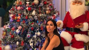 L'albero di Natale di Elisabetta Gregoraci con le decorazioni personalizzate