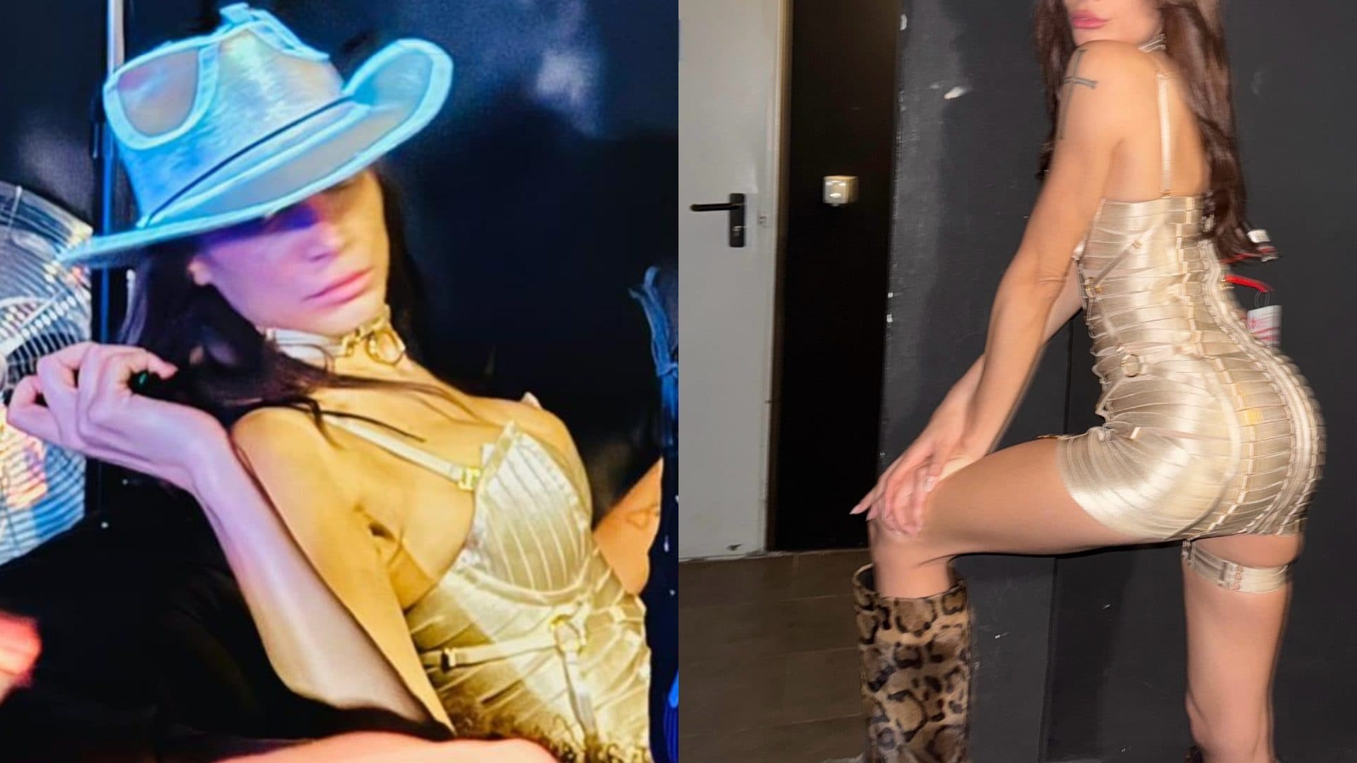 Elodie si prepara a Capodanno 2026 col mini abito bondage da oltre mille euro