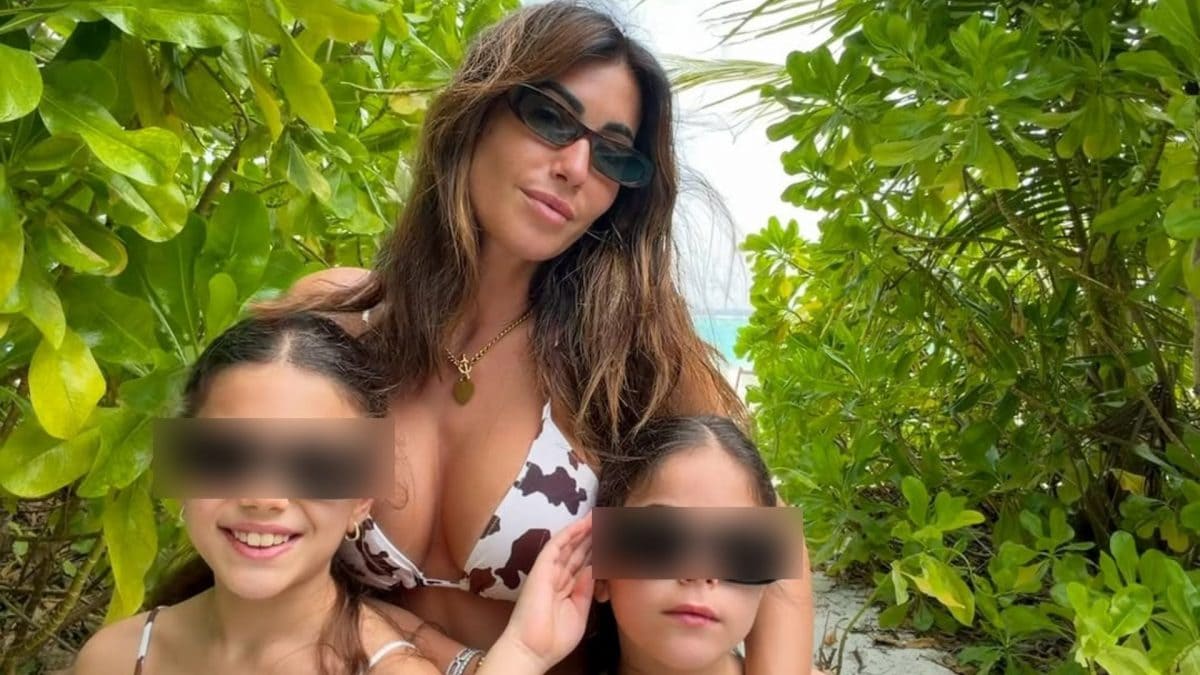 Federica Nargi con Beatrice e Sofia