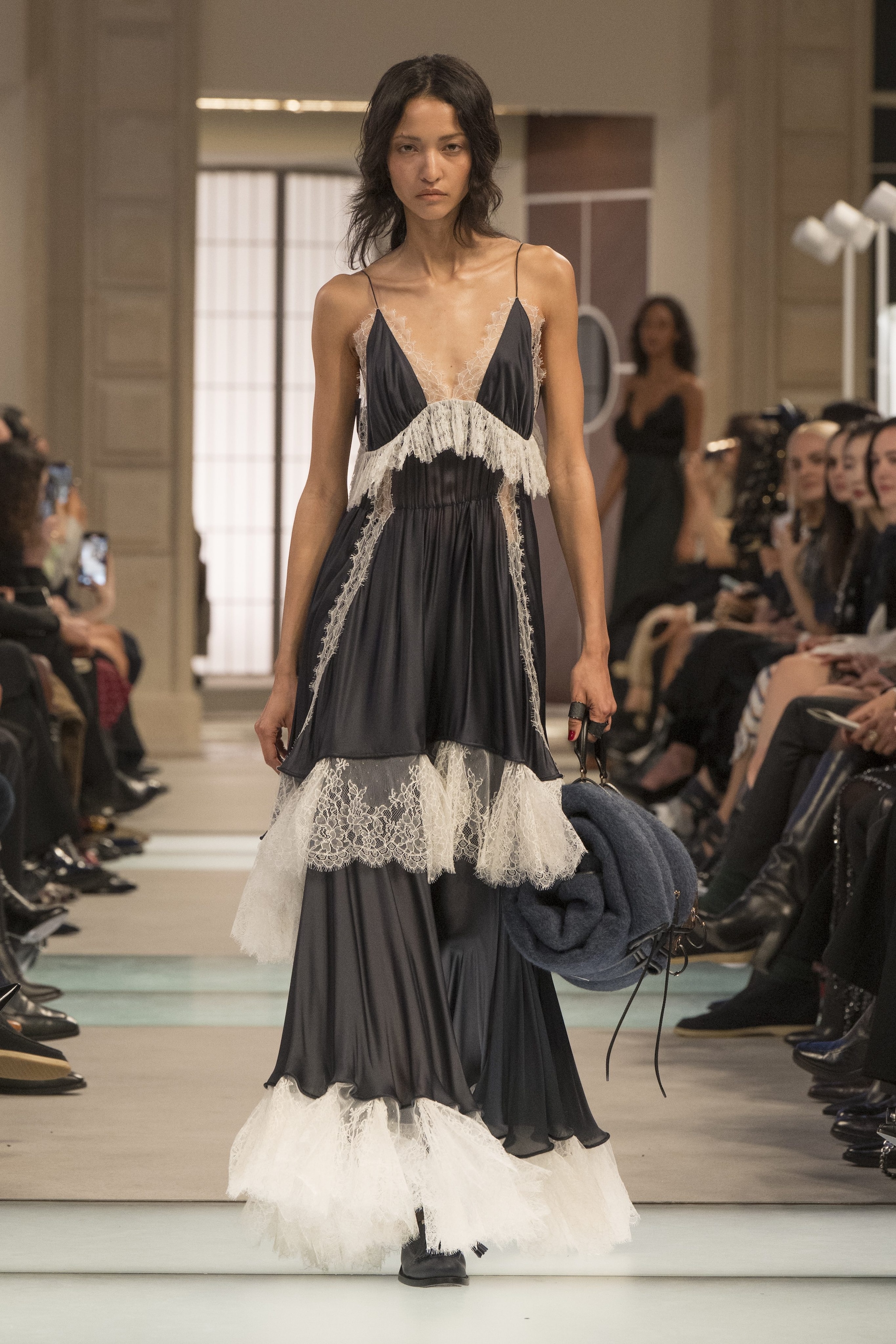 Slipdress con dettagli in pizzo Louis Vuitton