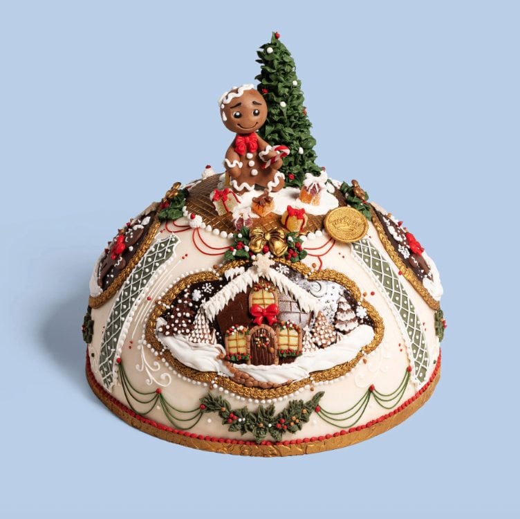 Panettone decorato a mano Marchesi