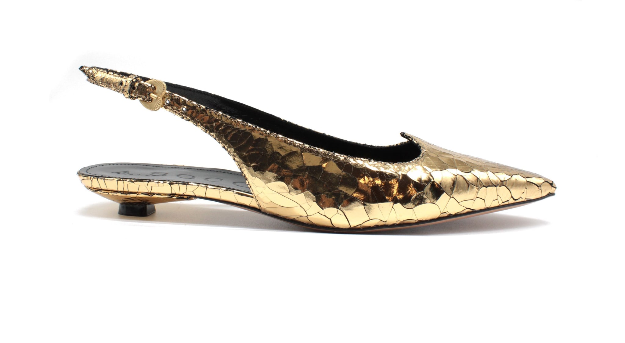 Slingback dorate A.Bocca