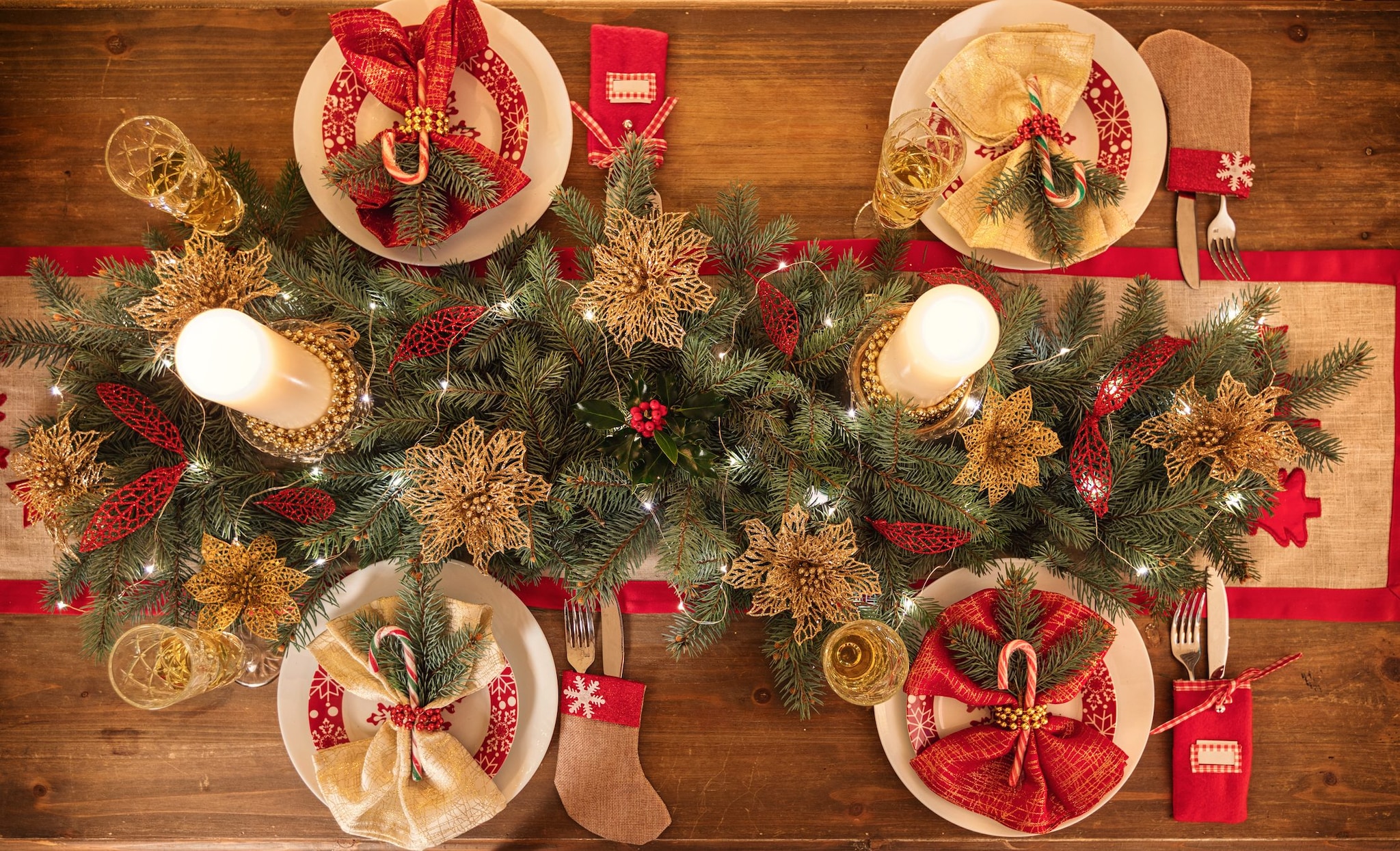 Mise en place classica per Capodanno