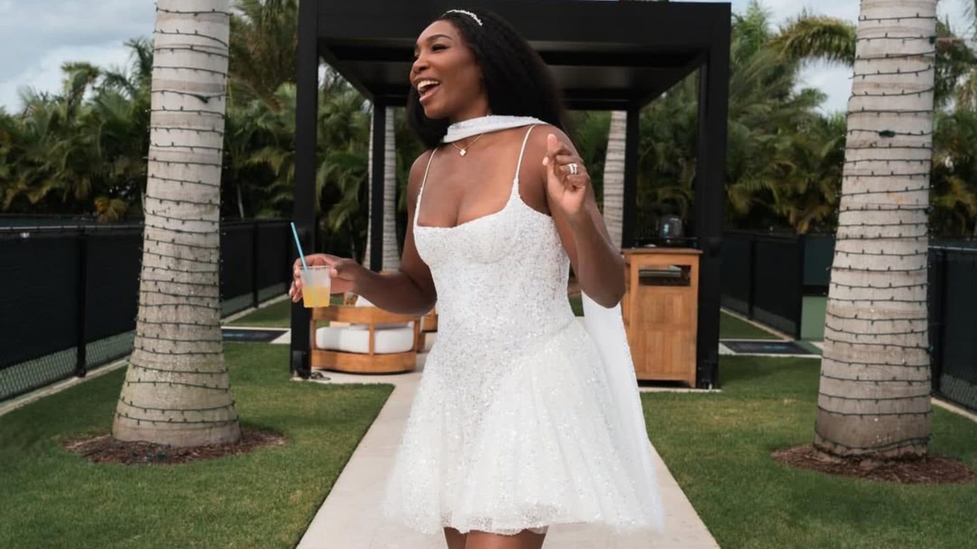 I vestiti da sposa di Venus Williams: una dozzina di abiti bianchi tra cerimonia e feste