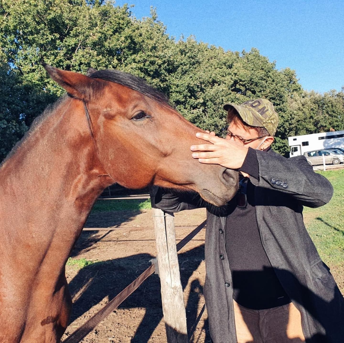 Gabriel Garko si prende cura dei cavalli