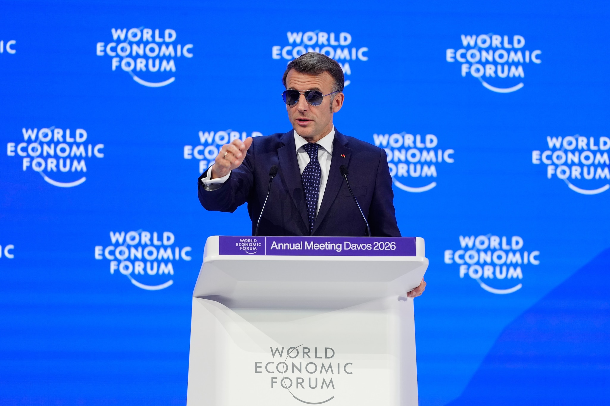 Macron al Forum Internazionale di Davos