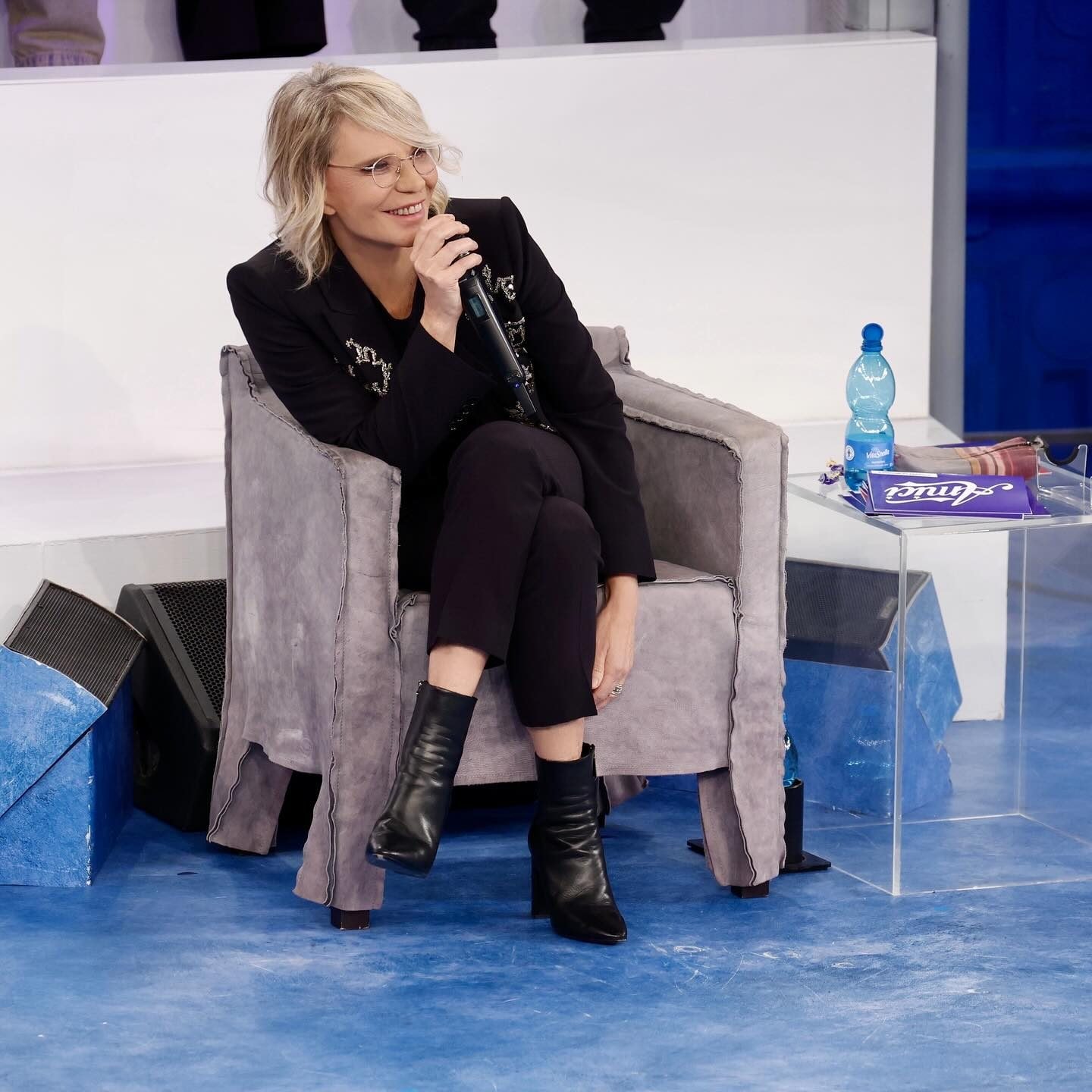 Maria De Filippi in Alexander McQueen