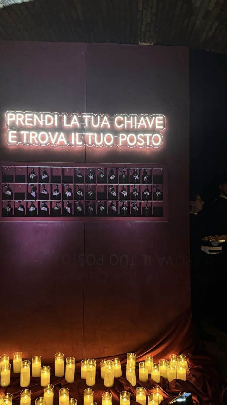 L’ingresso alla location