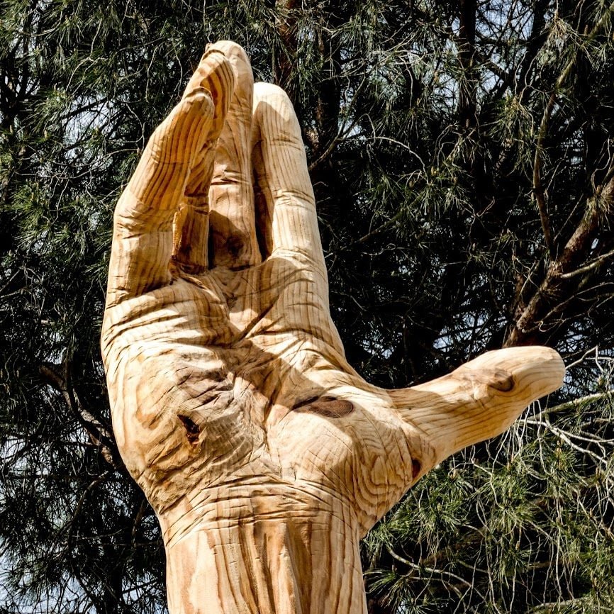 Dettaglio di Giant Hand of Vyrnwy, Galles del Nord