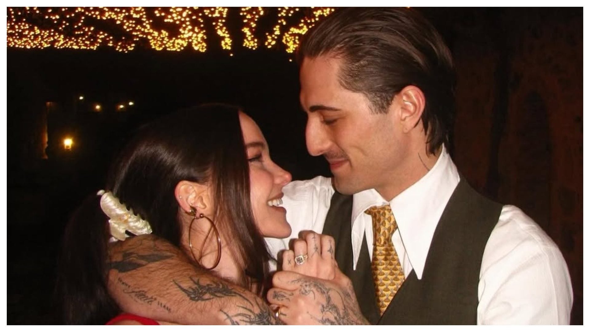 Damiano David e Dove Cameron presto sposi, c'è una frase d'amore nascosta negli anelli da 200 mila euro