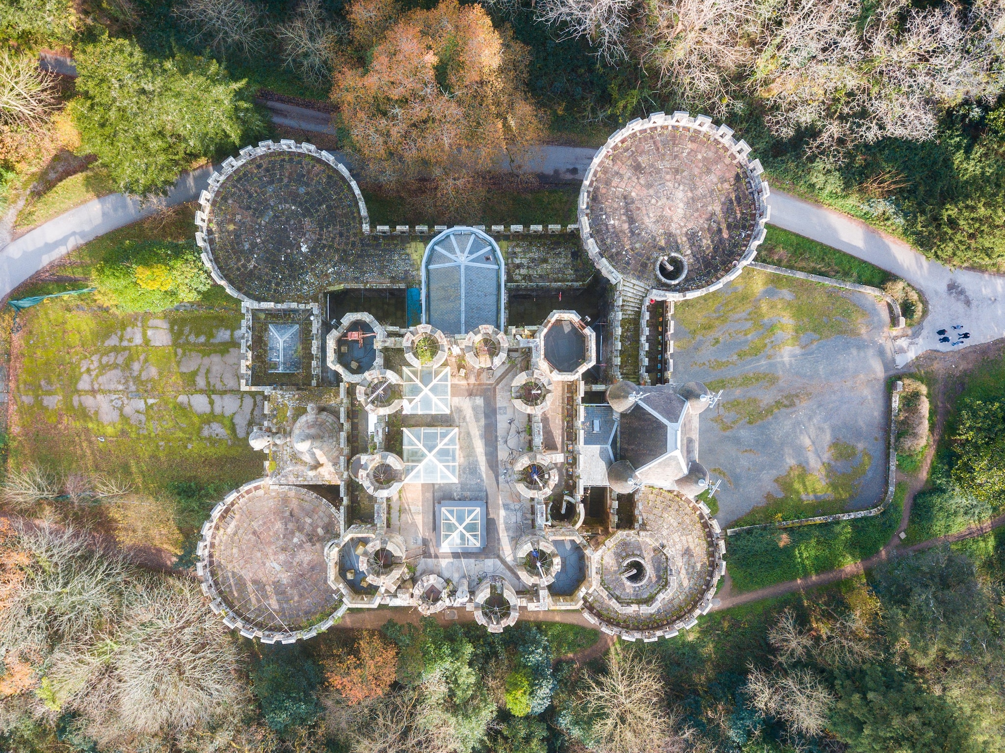 Il tetto del castello di Butron