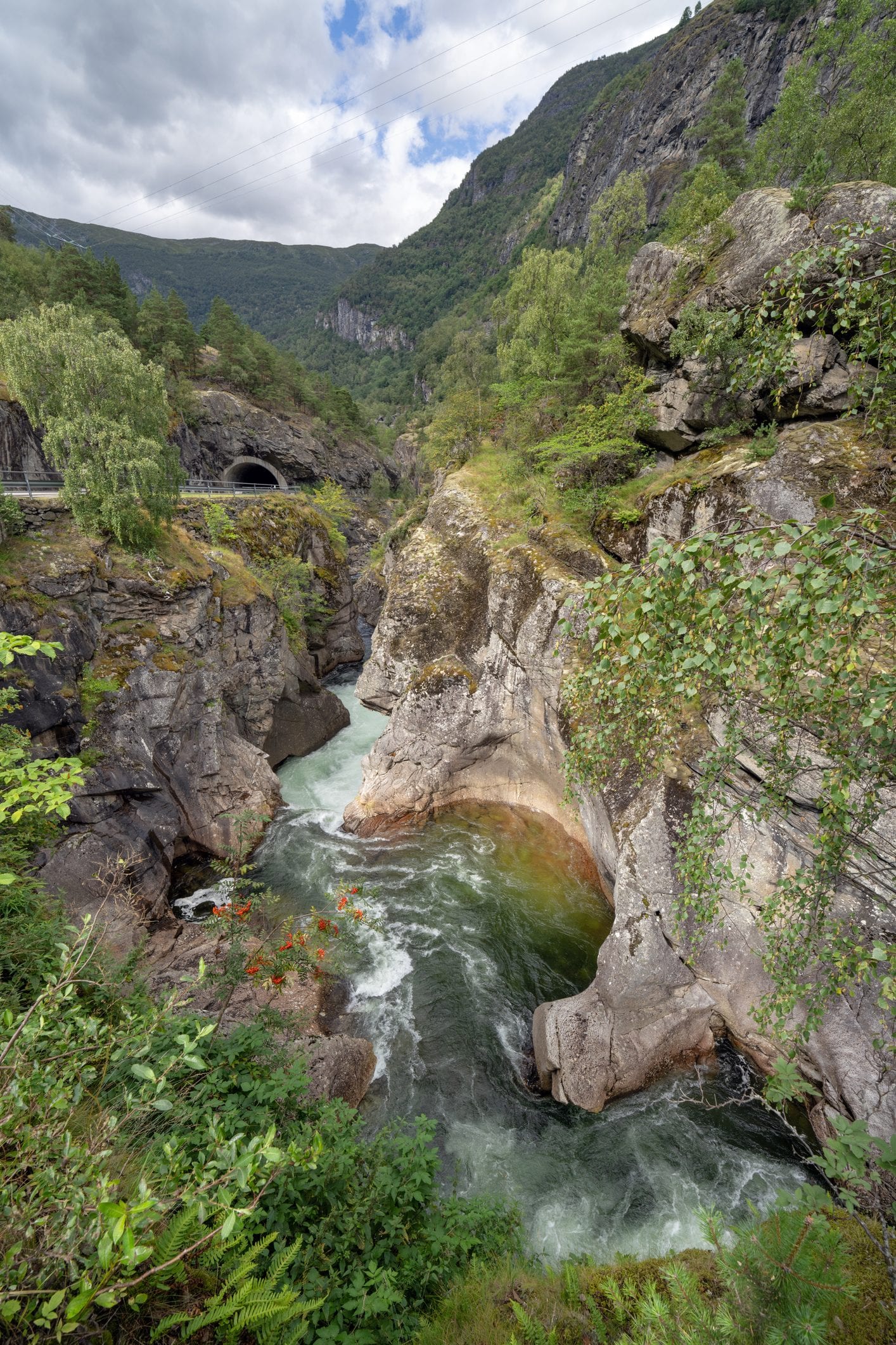 Il tunnel di Lærdal in Norvegia visto dall’esterno