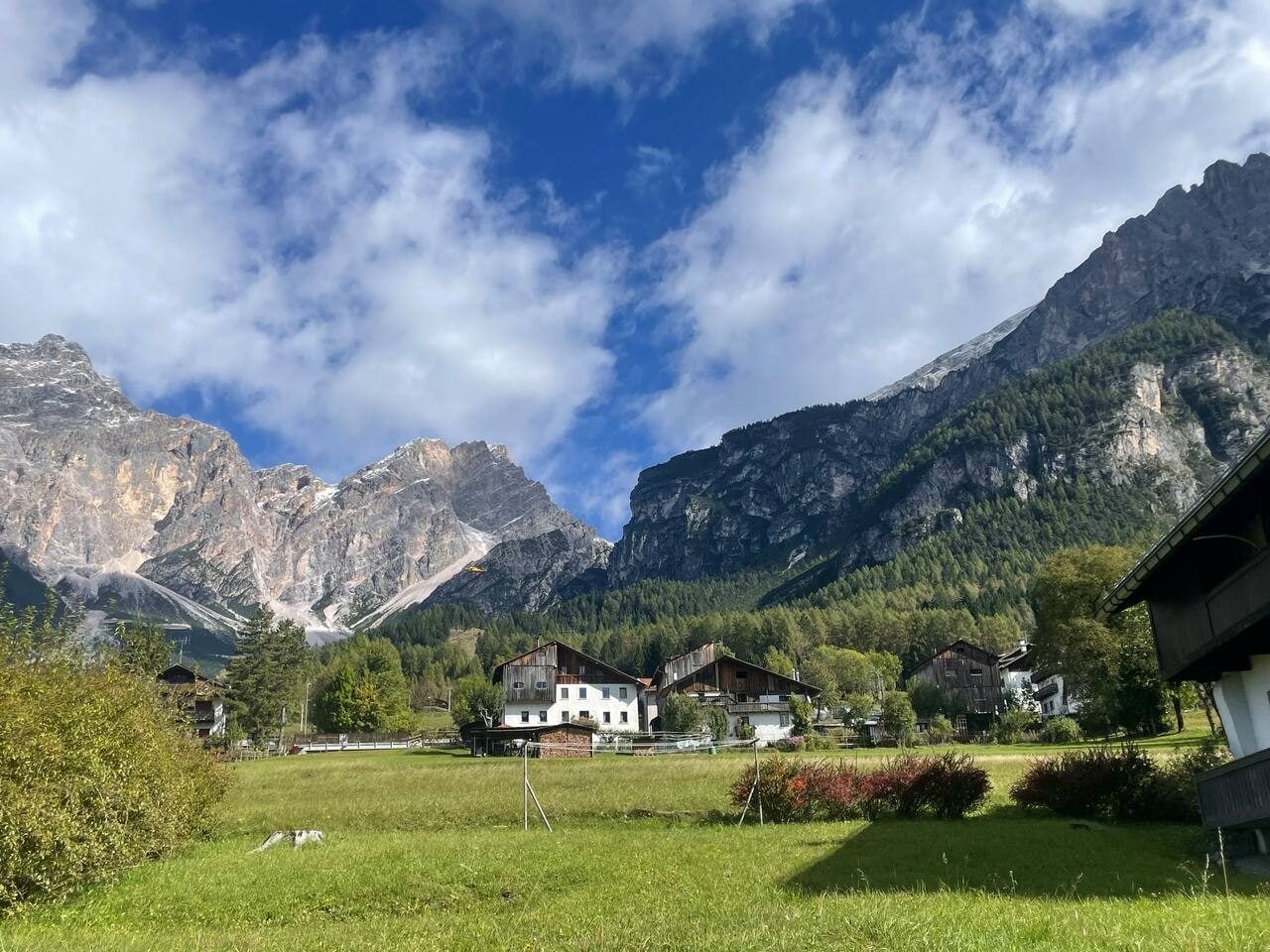 La vista della casetta CuCù sul Monte Pelmo