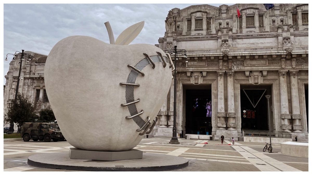 Mela reintegrata, Michelangelo Pistoletti, Milano Centrale