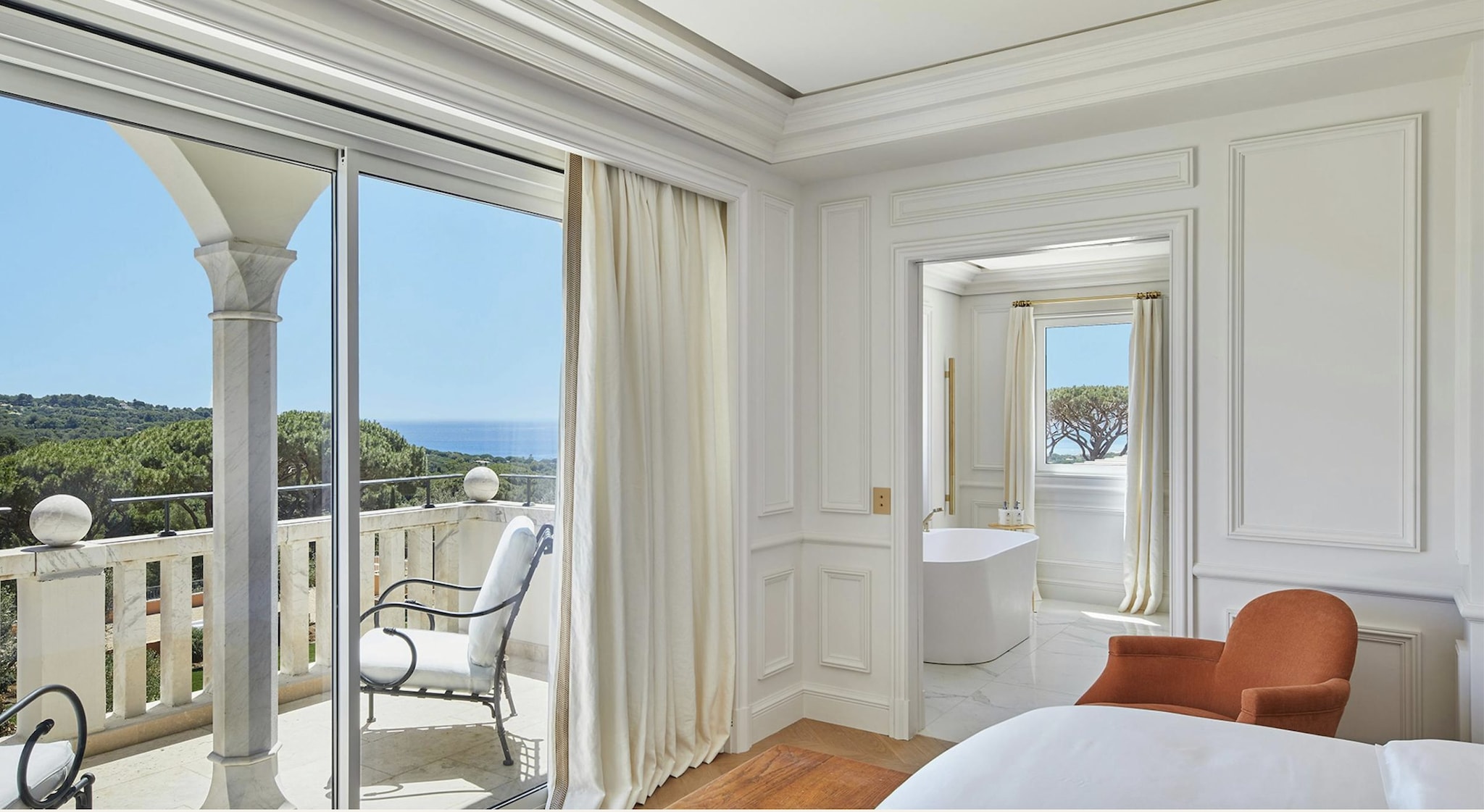 Una delle suite del castello, la Suite Prestige