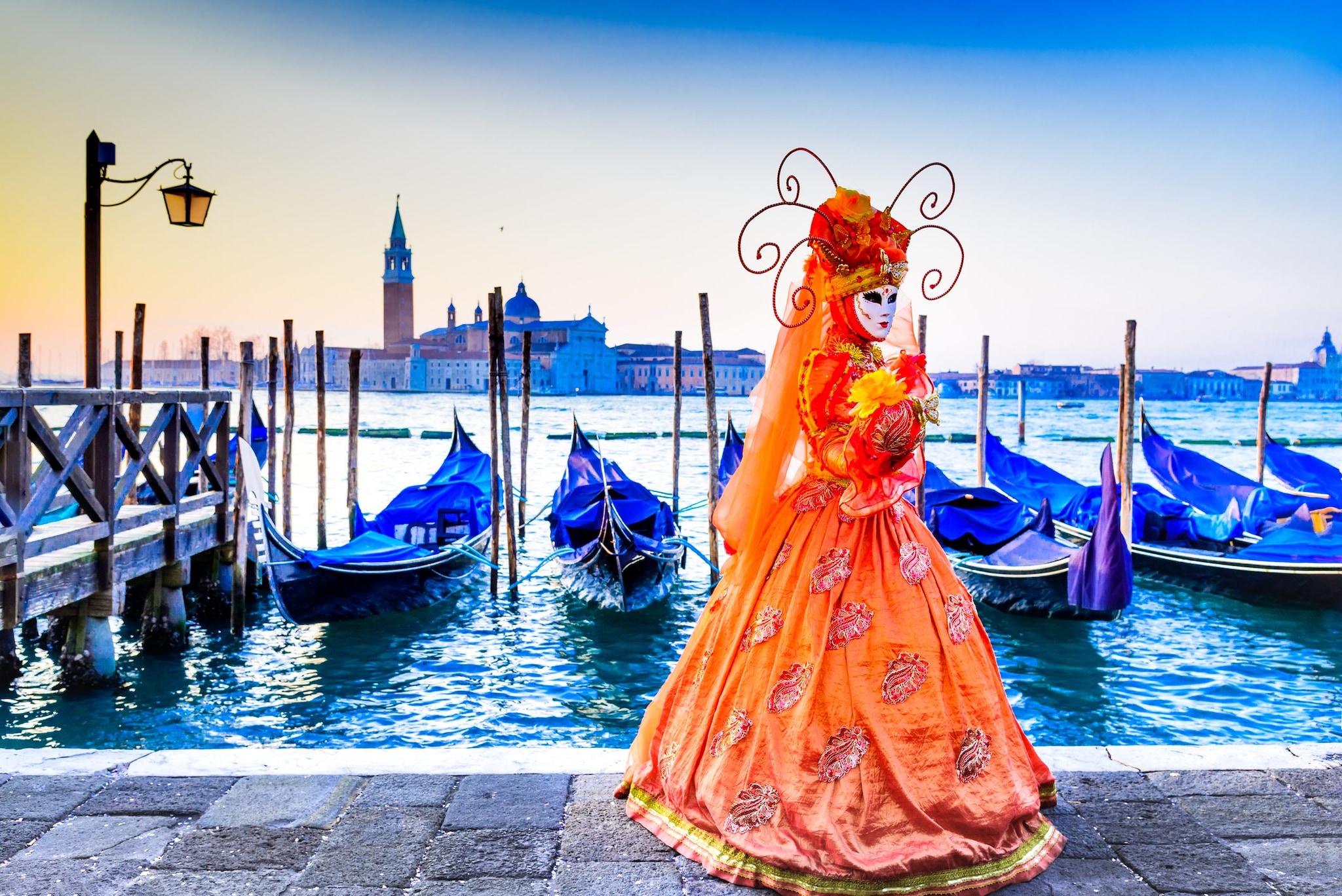 Uno dei costumi del carnevale di Venezia