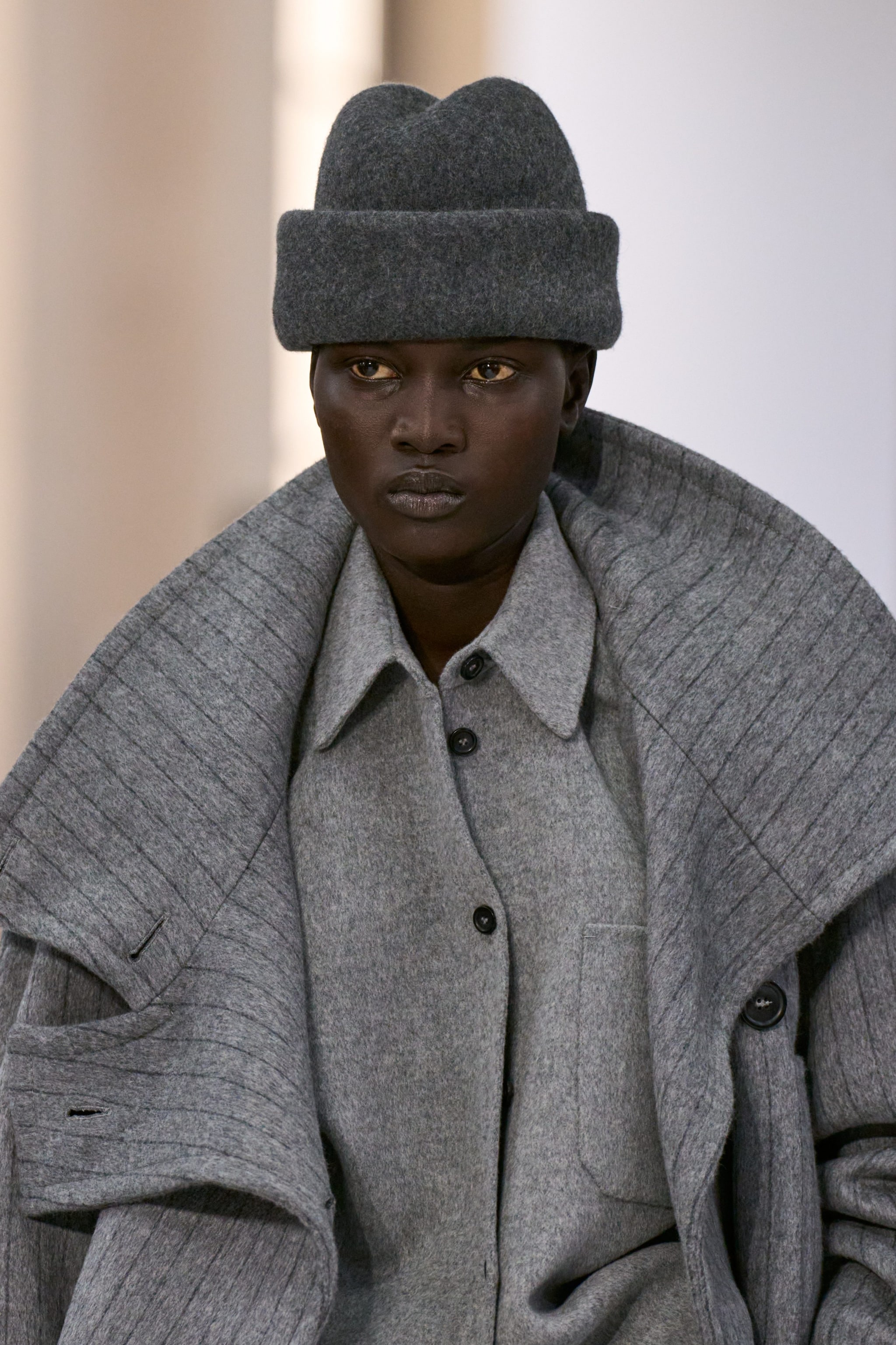 Cappelli in panno grigio Sportmax