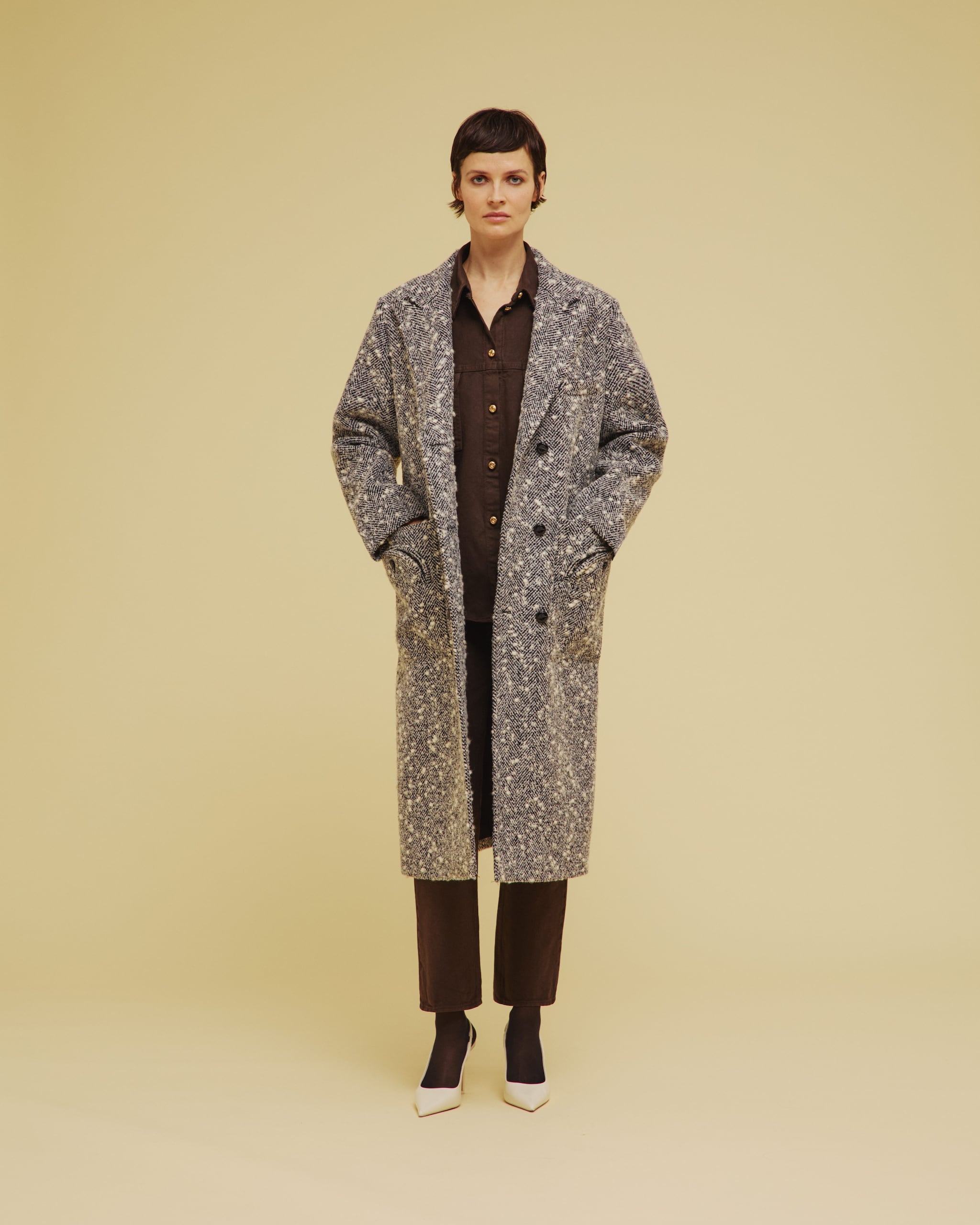 Cappotto in lana melange Blazé Milano