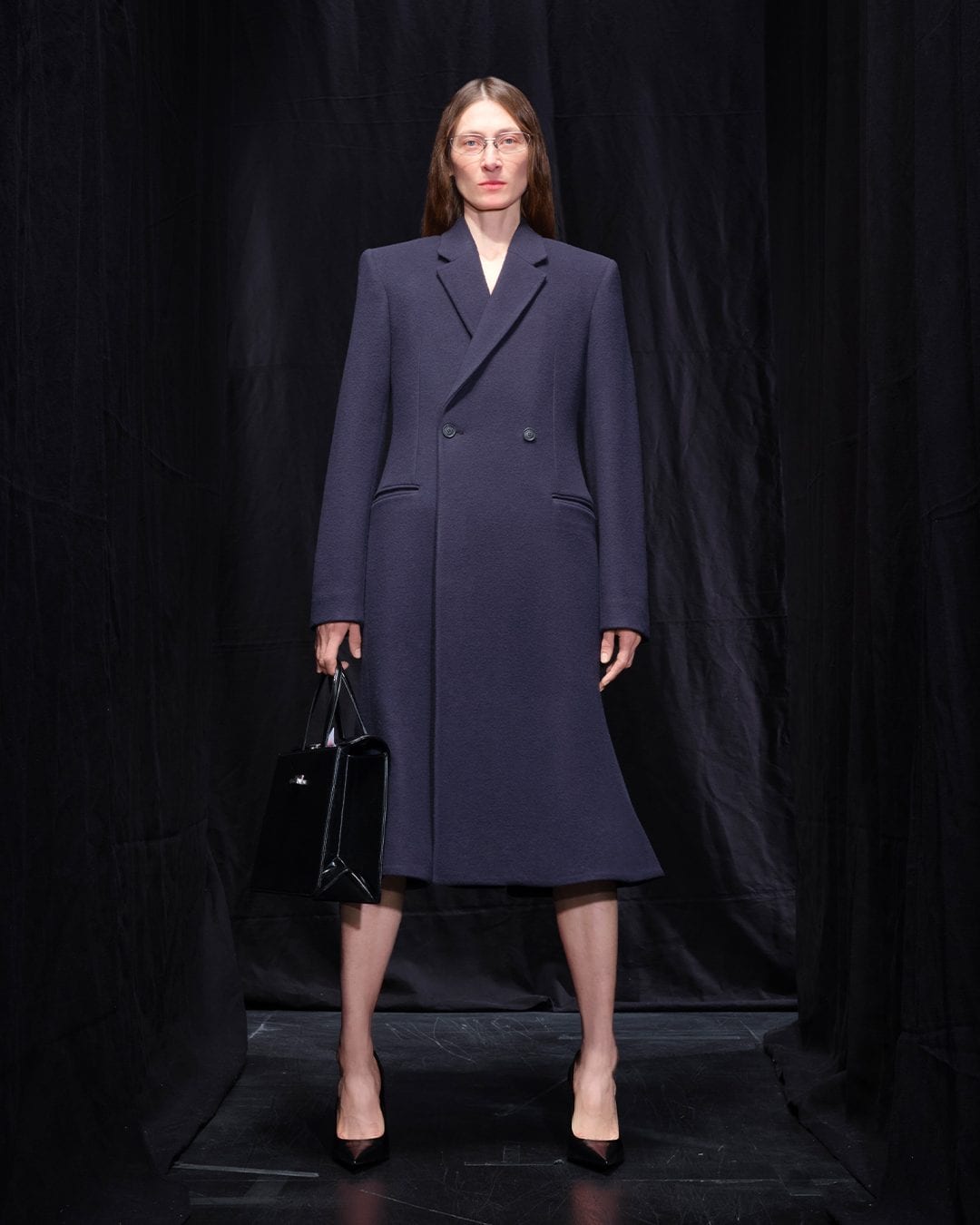 Cappotto con punto vita slim Balenciaga