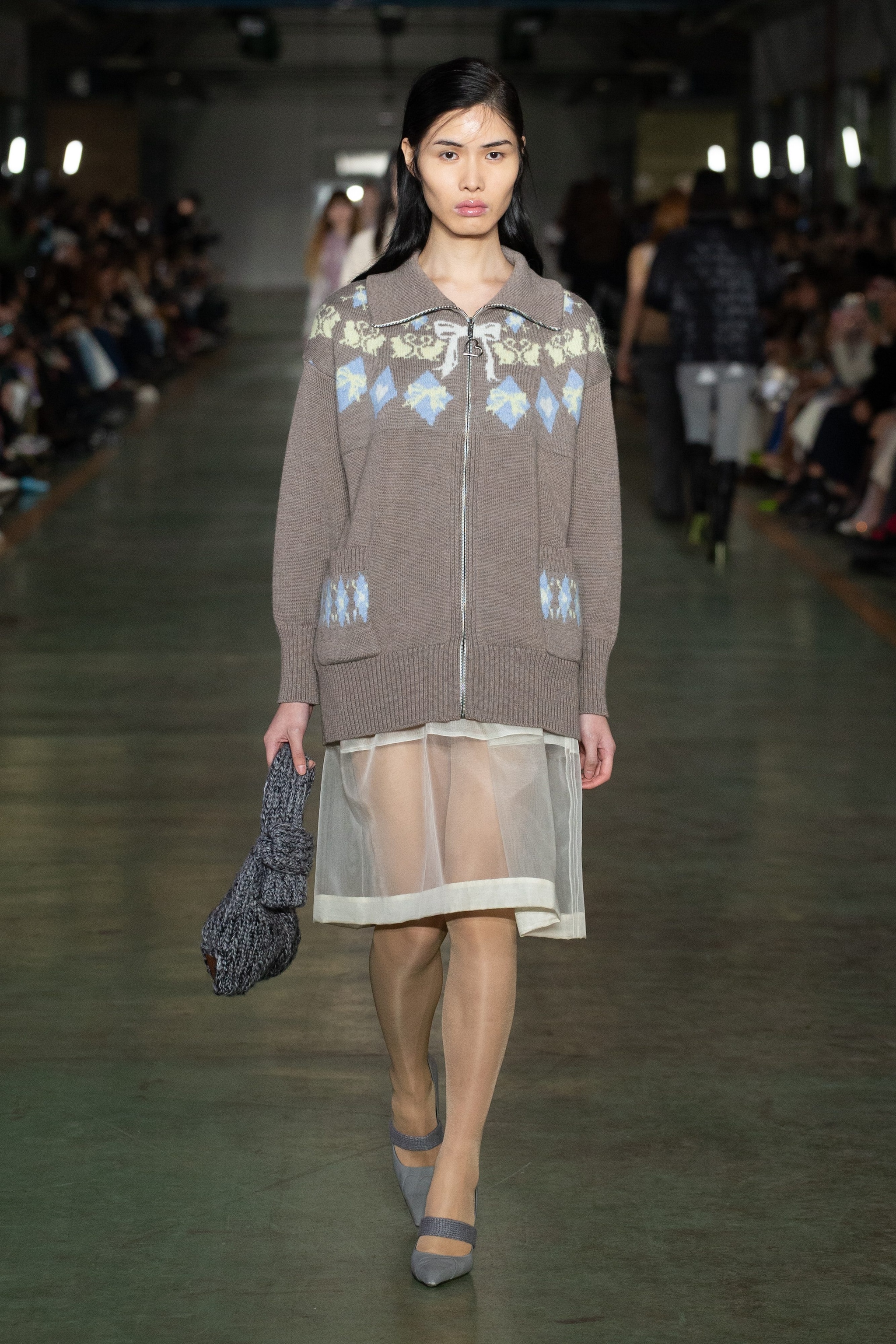 Cardigan con decoro tricot Marco Rambaldi