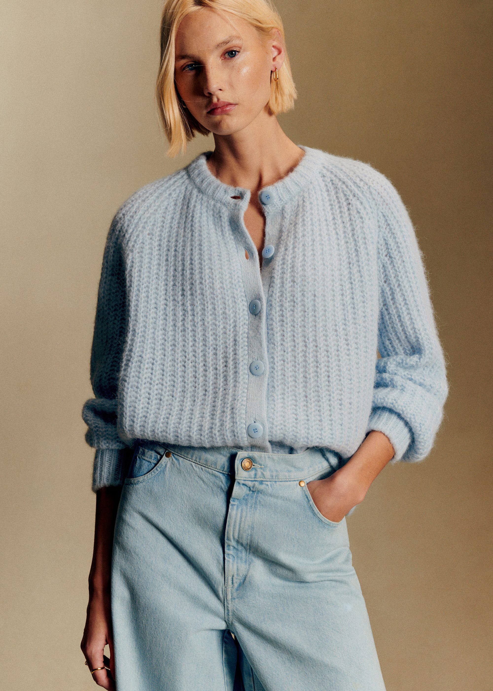 Cardigan celeste Sézane