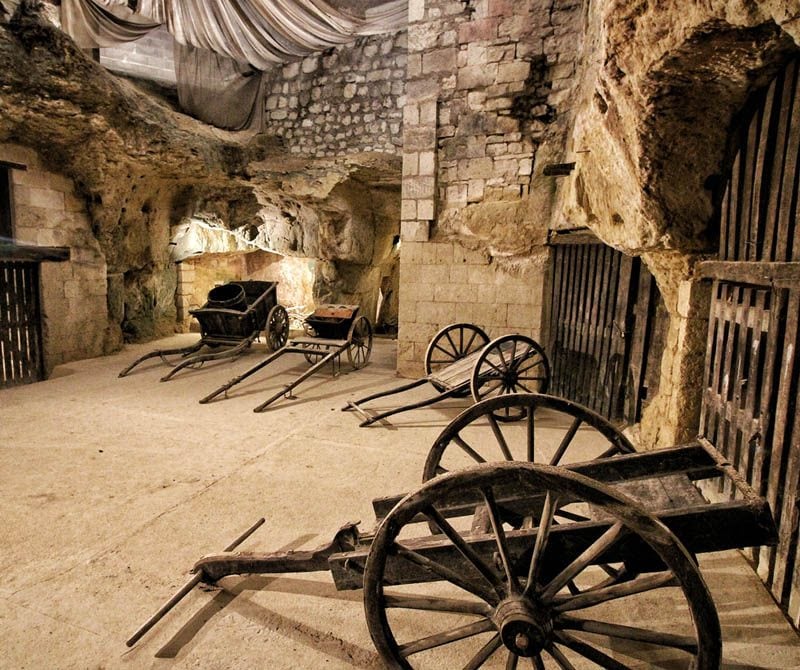 La cava Saint Vincent nei sotterranei del castello di Brézé
