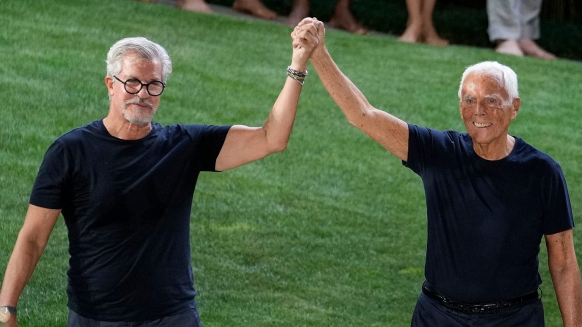 Leo Dell’Orco e Giorgio Armani (2021)