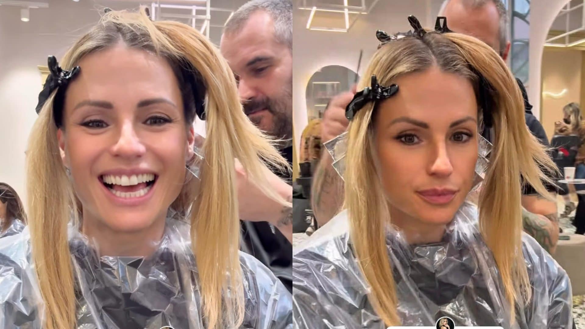 Michelle Hunziker dal parrucchiere per cambiare look: "La bionditudine richiede tanta pazienza"